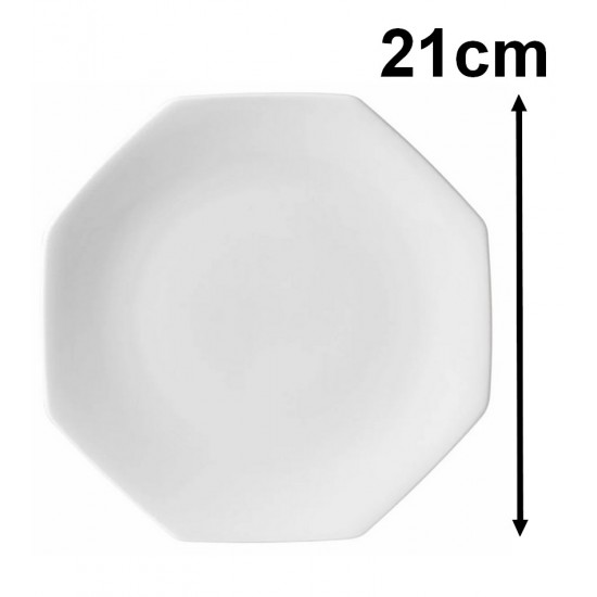 Prato para Sobremesa 21cm Orion Porcelana Schmidt